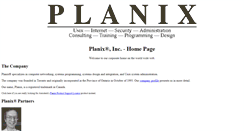 Desktop Screenshot of planix.com